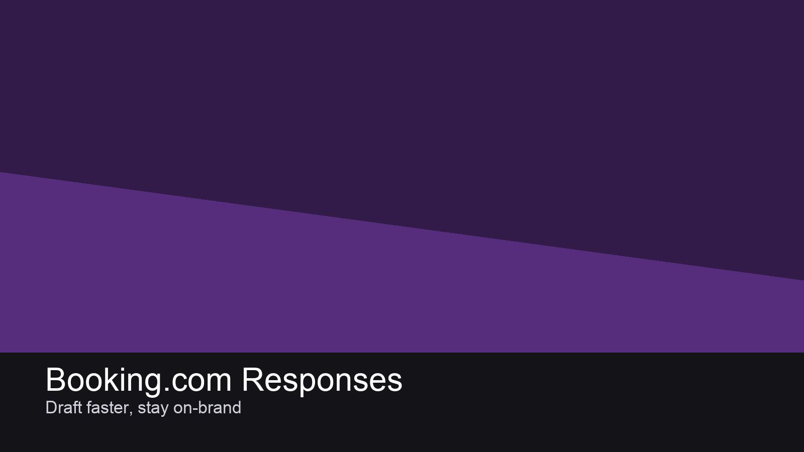 The Ultimate Booking.com Review Response Tool for Hoteliers